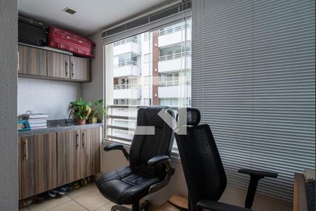 Varanda da Sala de apartamento à venda com 1 quarto, 38m² em Bela Vista, São Paulo