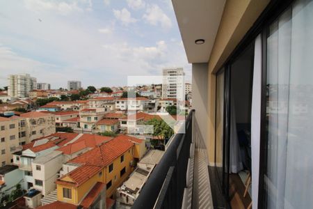 Sala / Cozinha - Varanda de kitnet/studio para alugar com 1 quarto, 28m² em Jardim Sao Paulo(zona Norte), São Paulo