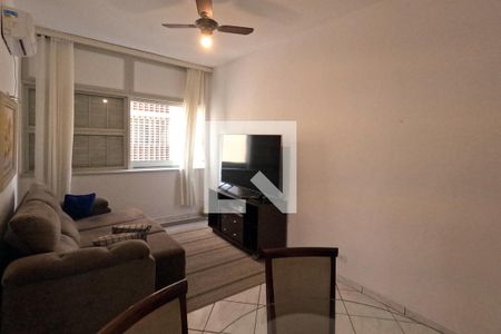 Sala de apartamento para alugar com 2 quartos, 84m² em Boqueirão, Santos