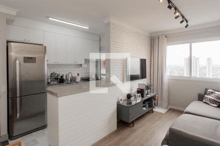 Sala/Cozinha de apartamento à venda com 2 quartos, 50m² em Cangaiba, São Paulo