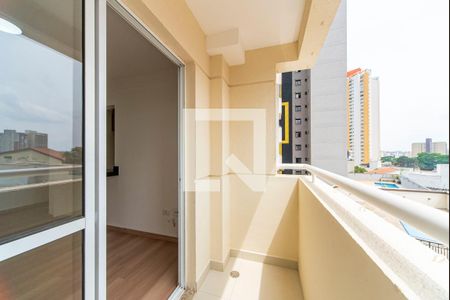 Varanda da Sala de apartamento para alugar com 2 quartos, 57m² em Vila Assunção, Santo André