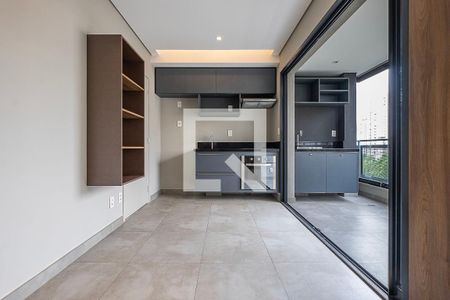 Sala/Cozinha de kitnet/studio para alugar com 1 quarto, 32m² em Pinheiros, São Paulo