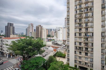 Sala/Cozinha - Vista de kitnet/studio para alugar com 1 quarto, 32m² em Pinheiros, São Paulo