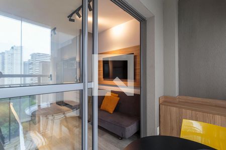 Varanda Studio de kitnet/studio à venda com 1 quarto, 25m² em Indianópolis, São Paulo