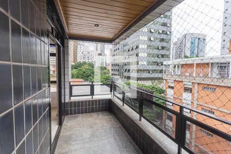 Varanda da Sala de apartamento à venda com 4 quartos, 130m² em Serra, Belo Horizonte