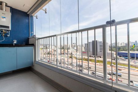 Varanda Sala de apartamento para alugar com 1 quarto, 46m² em Vila Nilva, Barueri