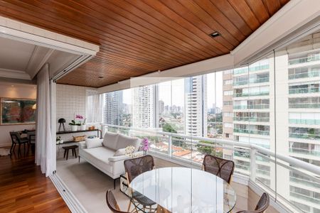 Varanda da Sala de apartamento à venda com 4 quartos, 205m² em Cidade Monções, São Paulo