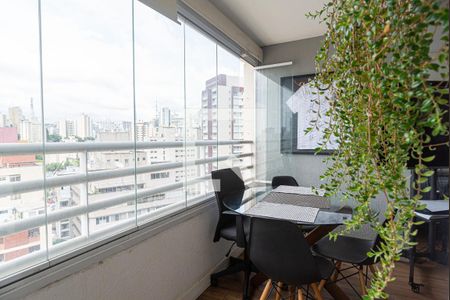 Varanda da Sala de apartamento à venda com 1 quarto, 40m² em Bela Vista, São Paulo