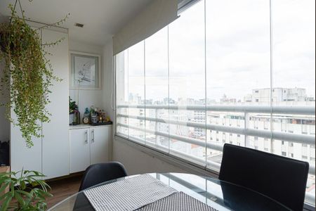 Varanda da Sala de apartamento à venda com 1 quarto, 40m² em Bela Vista, São Paulo