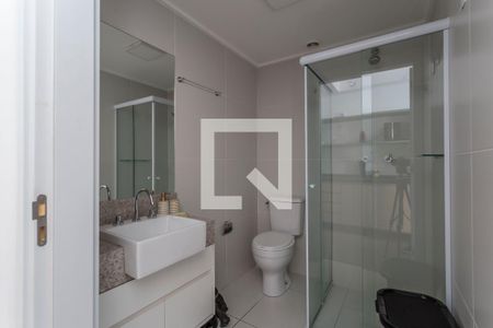 Banheiro de kitnet/studio à venda com 1 quarto, 26m² em Moema, São Paulo