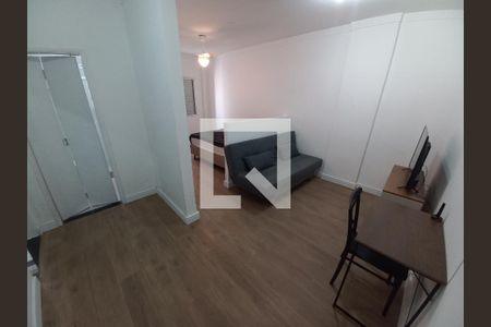 Sala de apartamento para alugar com 1 quarto, 35m² em Centro, São Vicente