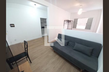 Sala de apartamento para alugar com 1 quarto, 35m² em Centro, São Vicente