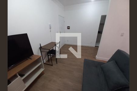 Sala de apartamento para alugar com 1 quarto, 35m² em Centro, São Vicente