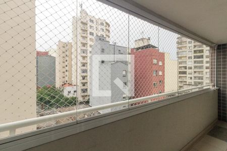 Varanda da Sala de apartamento à venda com 1 quarto, 42m² em Vila Buarque, São Paulo