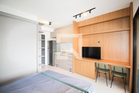 Sala de apartamento para alugar com 1 quarto, 29m² em Indianópolis, São Paulo