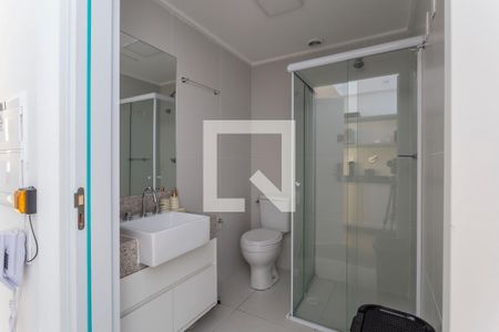 Banheiro de kitnet/studio à venda com 1 quarto, 29m² em Moema, São Paulo