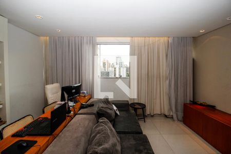 Sala de apartamento à venda com 2 quartos, 85m² em Lourdes, Belo Horizonte