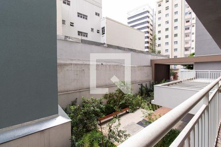 Varanda - Vista de apartamento para alugar com 1 quarto, 26m² em Liberdade, São Paulo