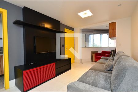 Sala 2 ambientes de apartamento para alugar com 3 quartos, 88m² em Funcionários, Belo Horizonte