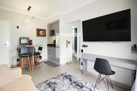 Sala de apartamento para alugar com 1 quarto, 35m² em Moema, São Paulo