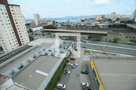 Vista Sala/Cozinha de apartamento à venda com 1 quarto, 24m² em Belenzinho, São Paulo