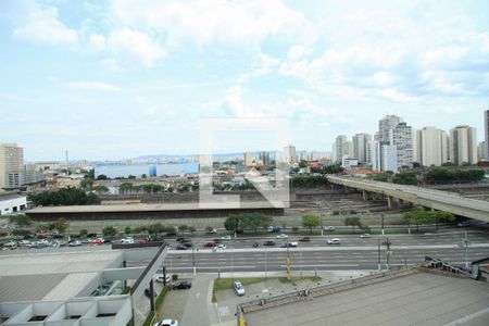 Vista Sala/Cozinha de apartamento à venda com 1 quarto, 24m² em Belenzinho, São Paulo