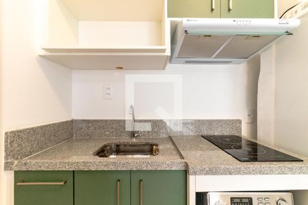 Cozinha de apartamento à venda com 1 quarto, 30m² em Indianópolis, São Paulo