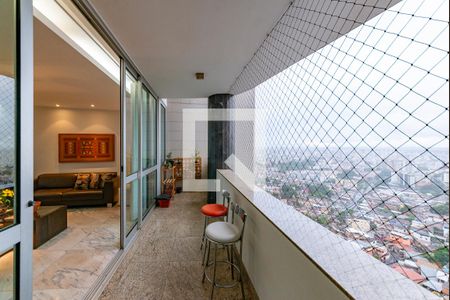 Varanda da Sala 1 de apartamento à venda com 4 quartos, 196m² em Gutierrez, Belo Horizonte