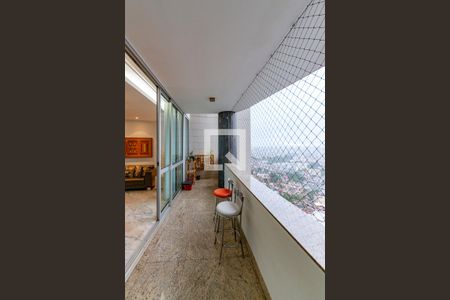 Varanda da Sala 1 de apartamento à venda com 4 quartos, 196m² em Gutierrez, Belo Horizonte