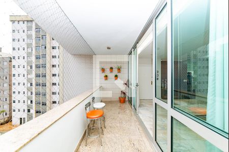 Varanda da Sala 1 de apartamento à venda com 4 quartos, 196m² em Gutierrez, Belo Horizonte