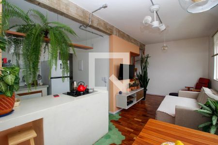 Sala/Cozinha de apartamento para alugar com 2 quartos, 63m² em São Lucas, Belo Horizonte