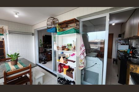 Varanda da Sala de apartamento para alugar com 2 quartos, 72m² em Macuco, Santos