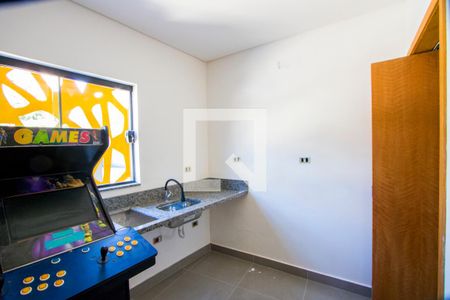 Quarto/Cozinha de kitnet/studio à venda com 1 quarto, 23m² em Vila Bastos, Santo André