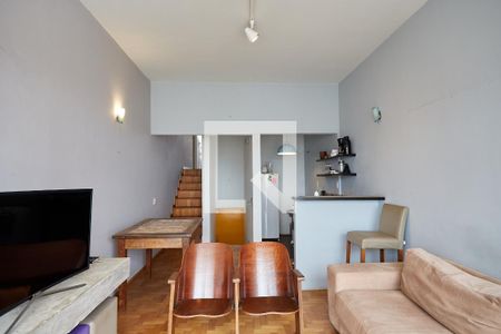 Sala/Cozinha de apartamento para alugar com 1 quarto, 67m² em Santo Agostinho, Belo Horizonte