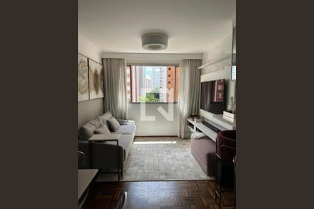 Sala de apartamento à venda com 3 quartos, 74m² em Indianópolis, São Paulo