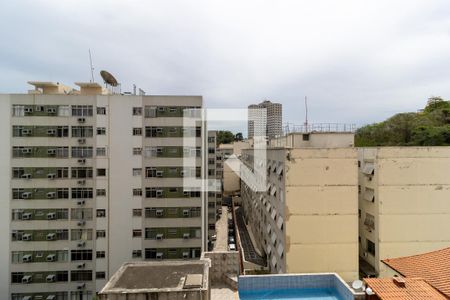 Sala Varanda Vista de apartamento para alugar com 1 quarto, 32m² em São Cristóvão, Rio de Janeiro