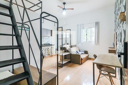 Studio - Quarto, Sala e Cozinha de kitnet/studio para alugar com 1 quarto, 23m² em Jardim Ivana, São Paulo