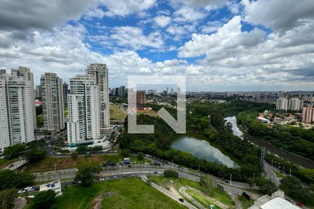 Vista da Sacada Sala de apartamento à venda com 1 quarto, 50m² em Alphaville Empresarial, Barueri