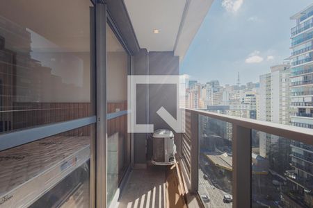 Varanda de kitnet/studio à venda com 1 quarto, 24m² em Jardim Paulista, São Paulo