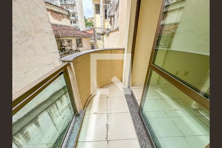 Varanda da Sala de apartamento à venda com 1 quarto, 45m² em Centro, Rio de Janeiro