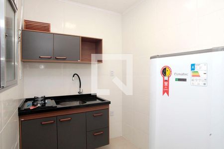 Cozinha de kitnet/studio à venda com 1 quarto, 23m² em São João, Porto Alegre