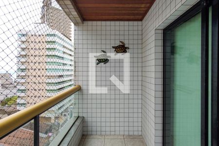 Sacada de apartamento para alugar com 3 quartos, 120m² em Caiçara, Praia Grande