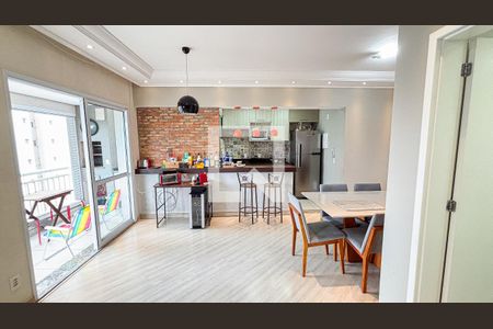 Sala - Sala de Jantar de apartamento para alugar com 2 quartos, 67m² em Vila Homero Thon, Santo André