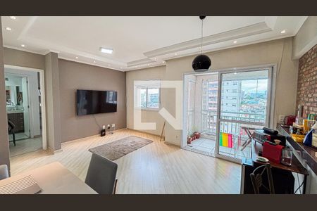 Sala - Sala de Jantar de apartamento para alugar com 2 quartos, 67m² em Vila Homero Thon, Santo André