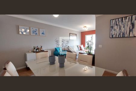 Sala de apartamento à venda com 3 quartos, 86m² em Vila Valparaíso, Santo André