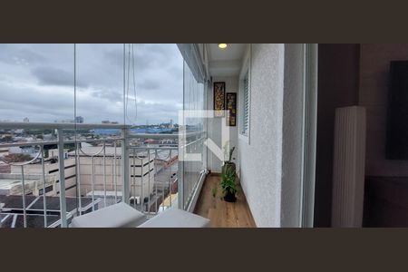 Varanda Sala de apartamento à venda com 3 quartos, 86m² em Vila Valparaíso, Santo André