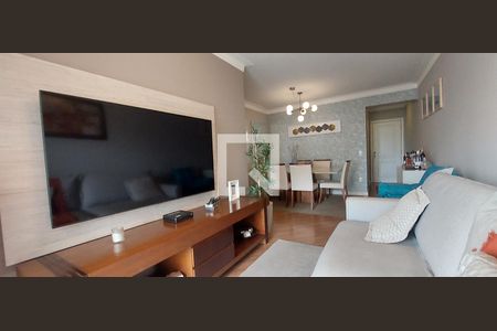 Sala de apartamento à venda com 3 quartos, 86m² em Vila Valparaíso, Santo André