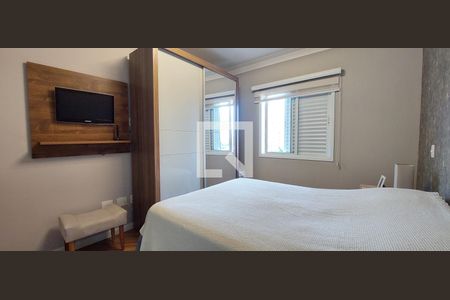 Quarto 1 suíte de apartamento à venda com 3 quartos, 86m² em Vila Valparaíso, Santo André