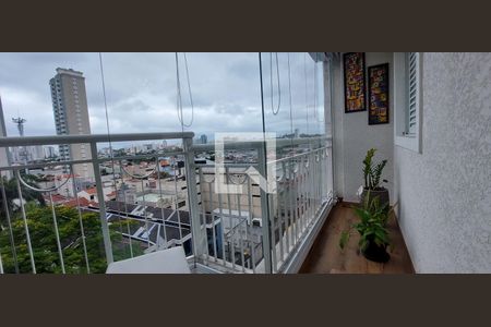 Varanda Sala de apartamento à venda com 3 quartos, 86m² em Vila Valparaíso, Santo André