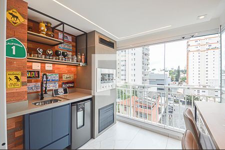 Varanda gourmet de apartamento à venda com 2 quartos, 68m² em Nova Petrópolis, São Bernardo do Campo